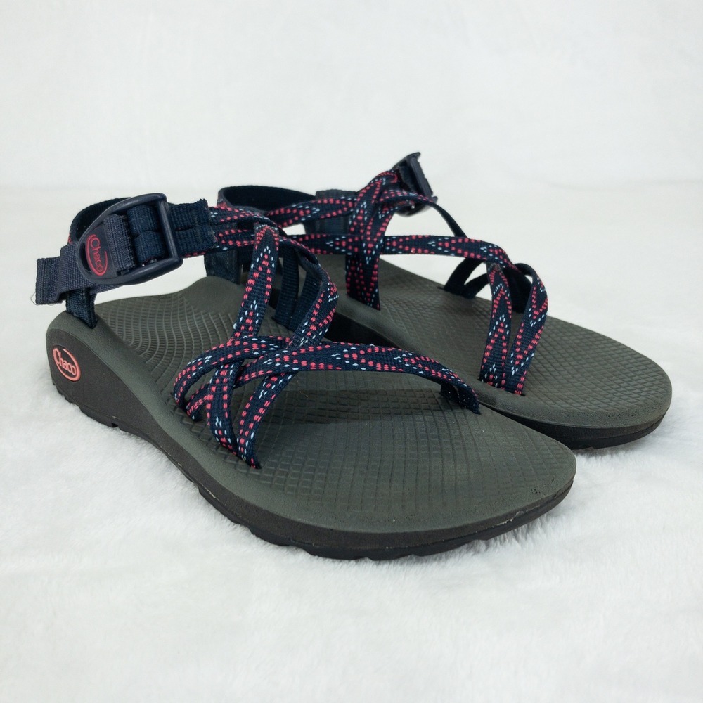 Chaco Z/Cloud Sandals Womens Size 6 Blue Strappy Toe Loop Hiking Shoes